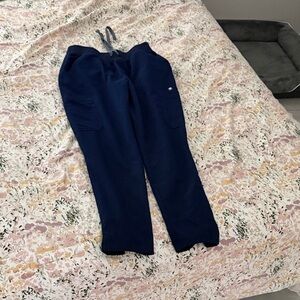 Figs Woman’s Deep Blue/Navy Cargo style straight leg Pants